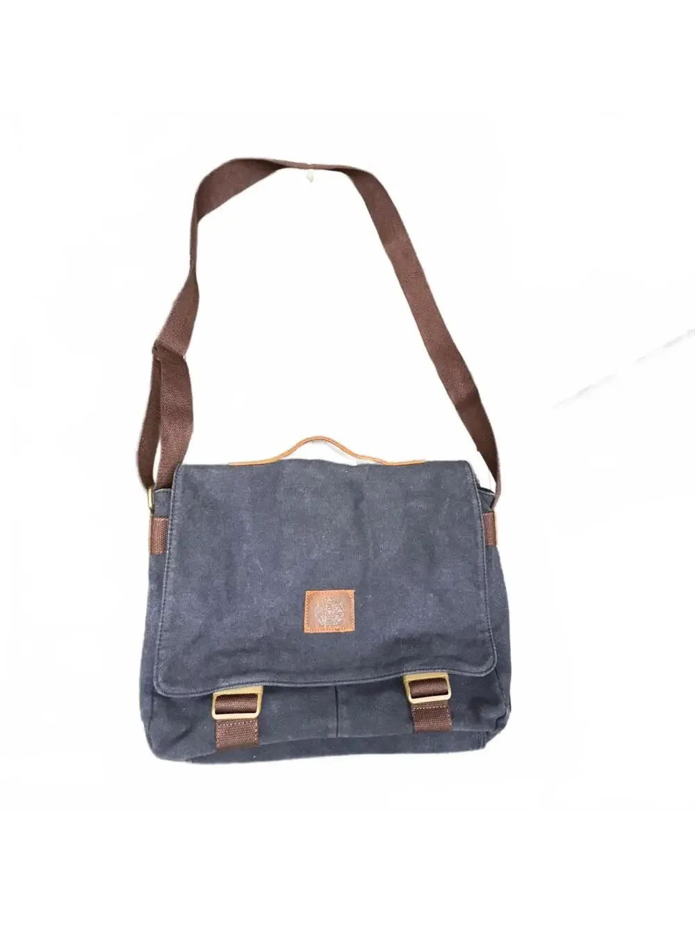 Cool Canvas Leather Multi-Function Student Shoulder Messenger Bag